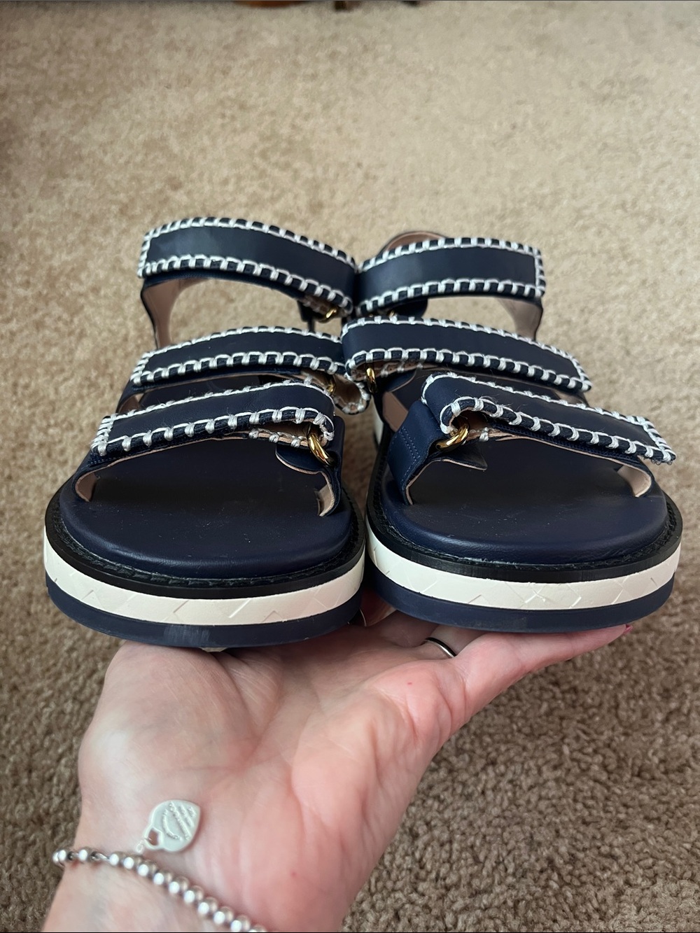 Cole Haan Grandpro Daylin Wedge Triple Strap Sandals - Picture 4 of 12